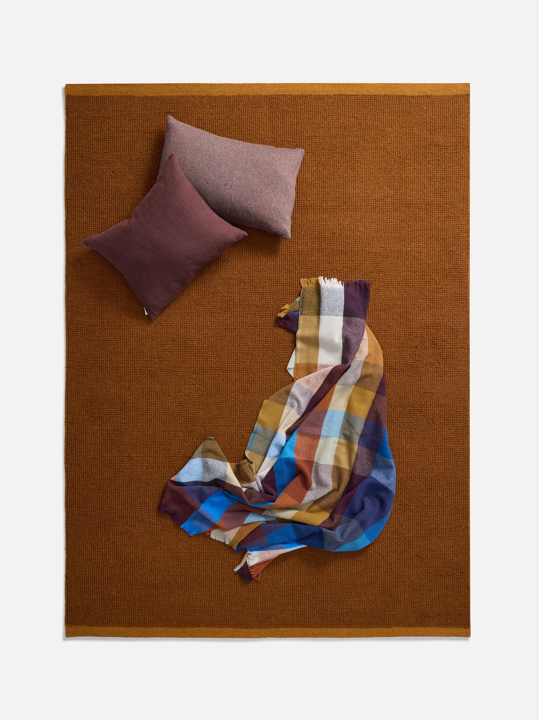 Joni Wool Rug Orange Peel/Saffron / 94.48"L x 66.92"W