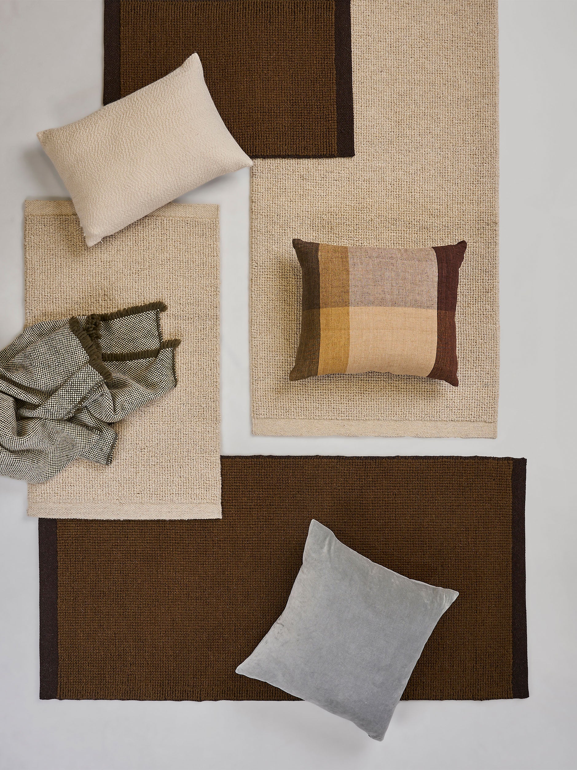 Joni Wool Door Mat Kelp/Umber / Large