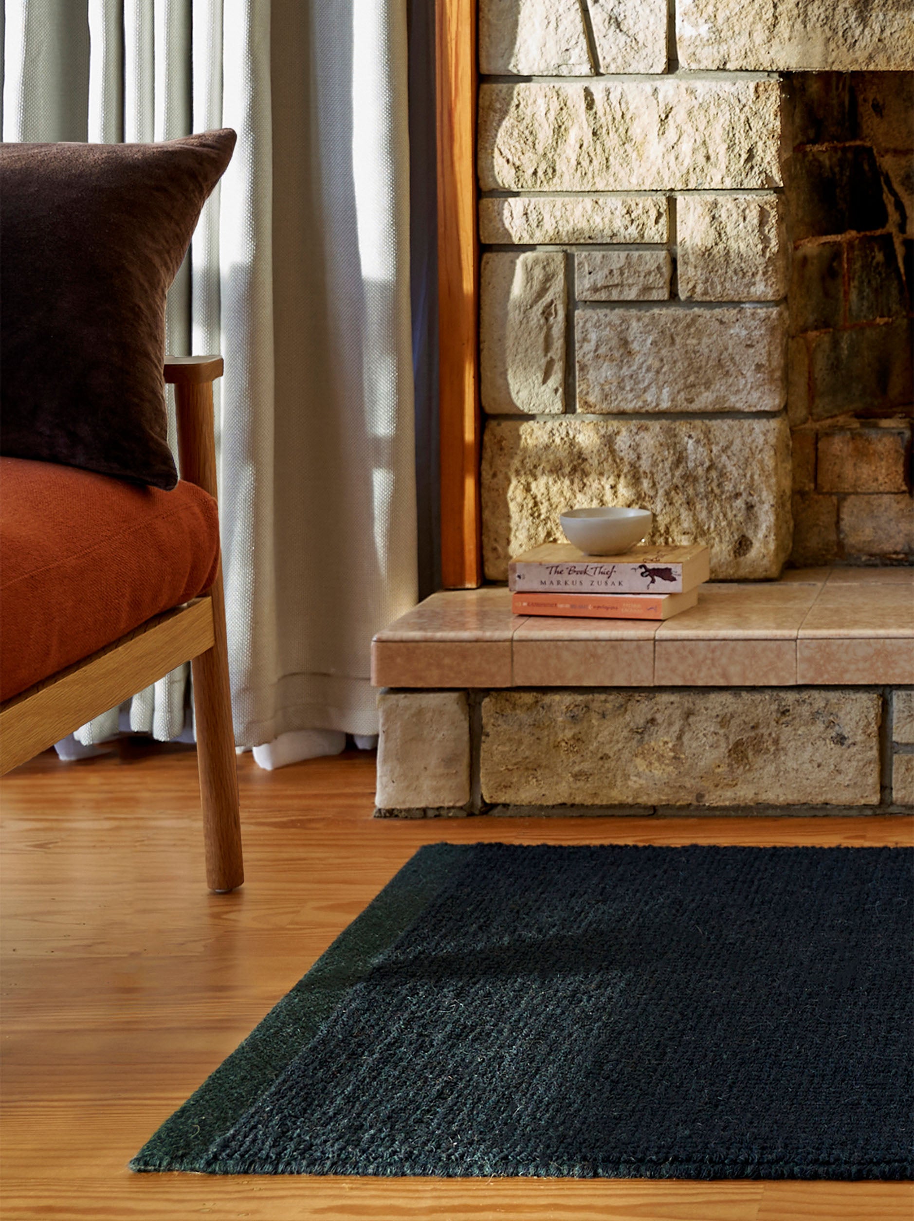 Joni Wool Mat Baltic/Pine / Medium