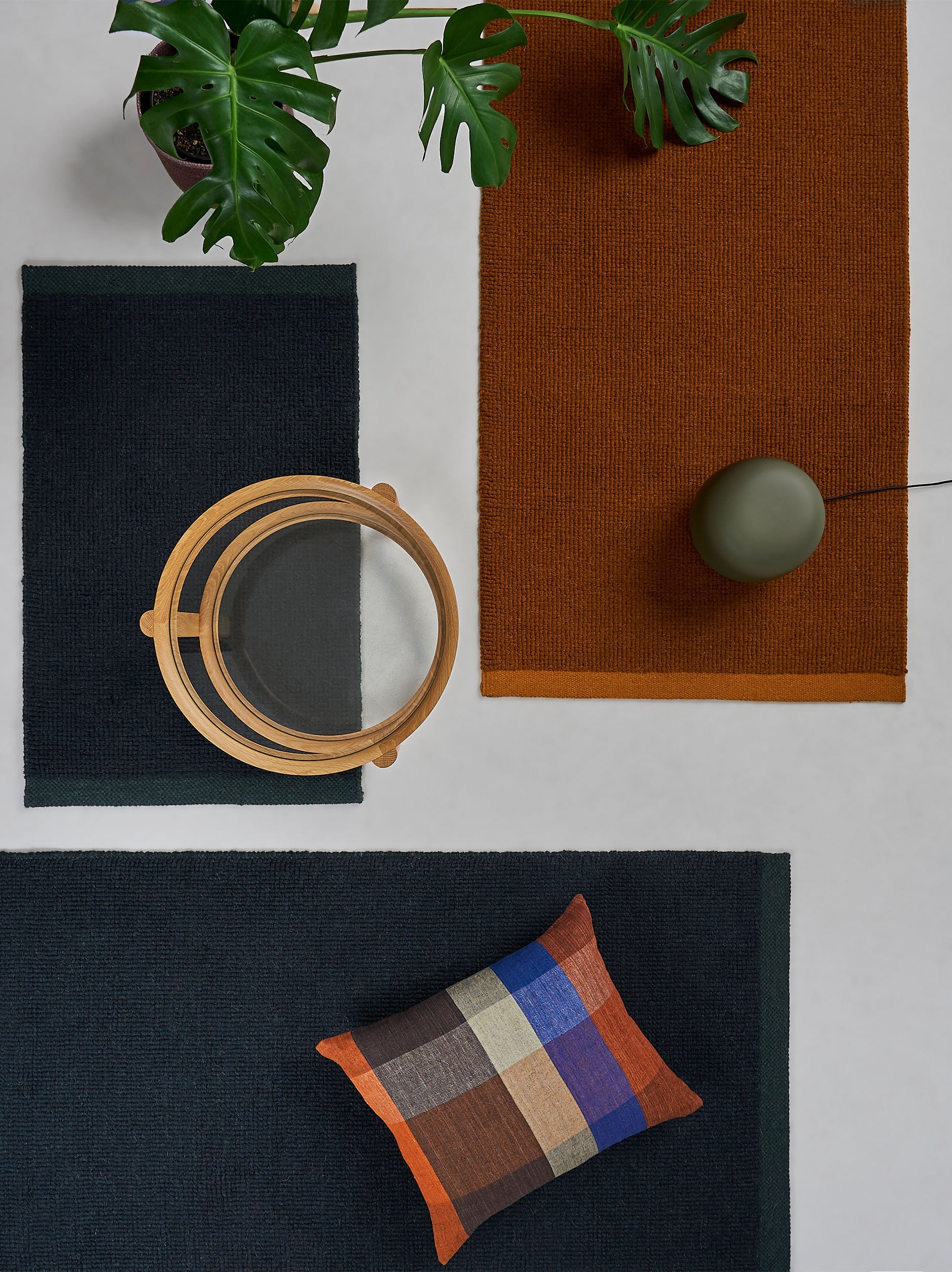 Joni Wool Mat Baltic/Pine / Medium