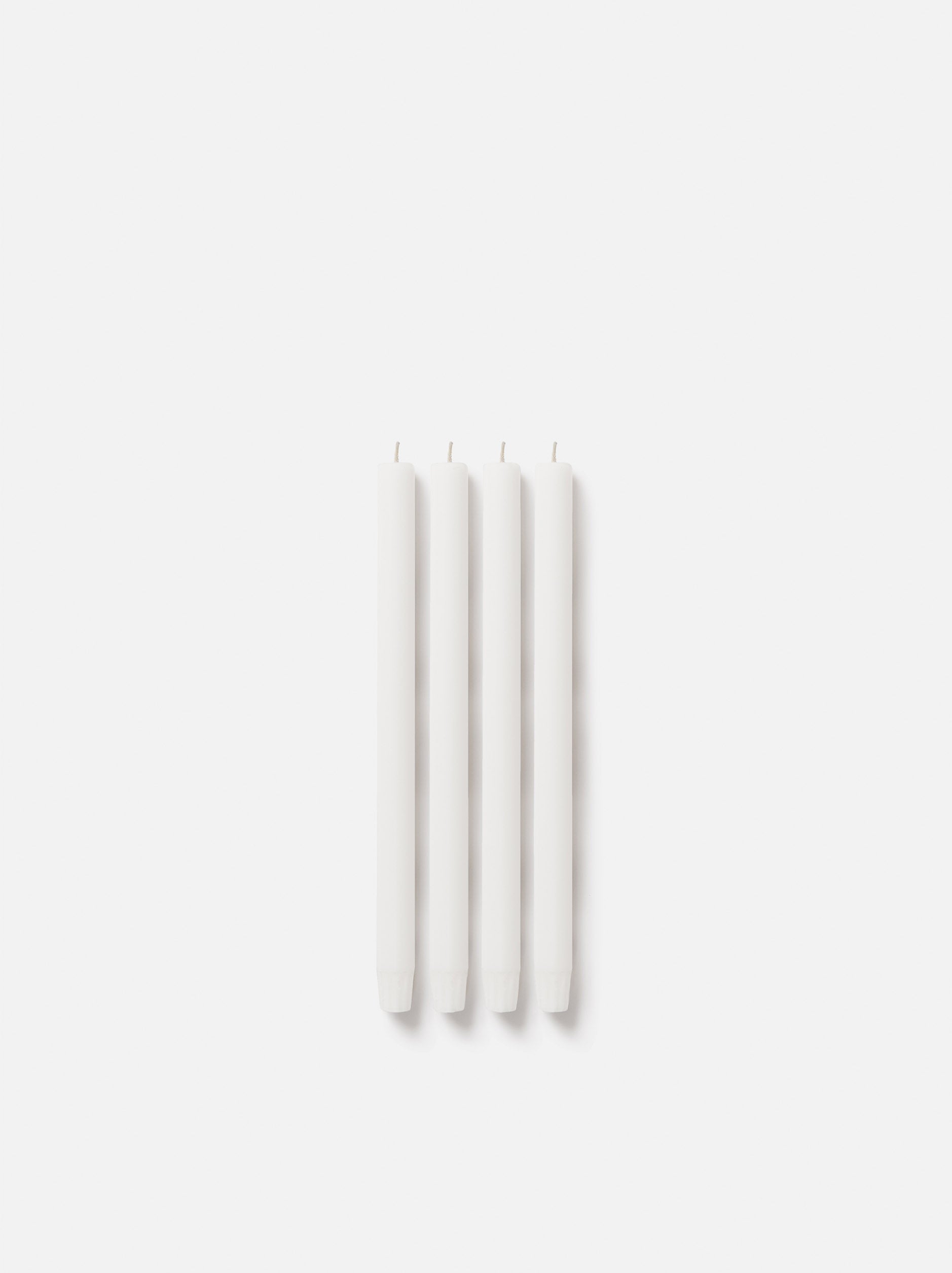 Dining Candle Set/4 White / 0.86"dia x 11.81"h