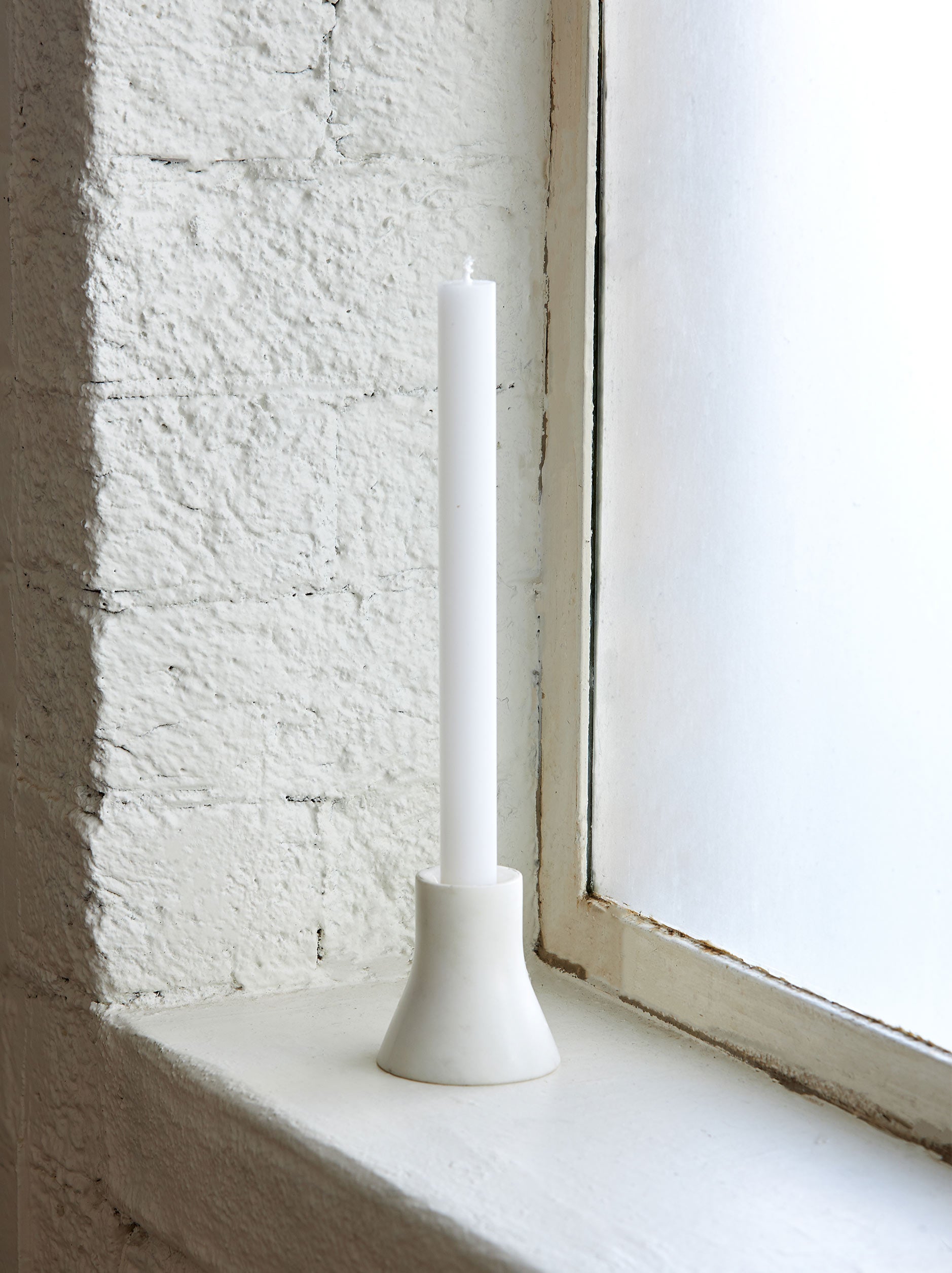 Dining Candle Set/4 White / 0.86"dia x 11.81"h