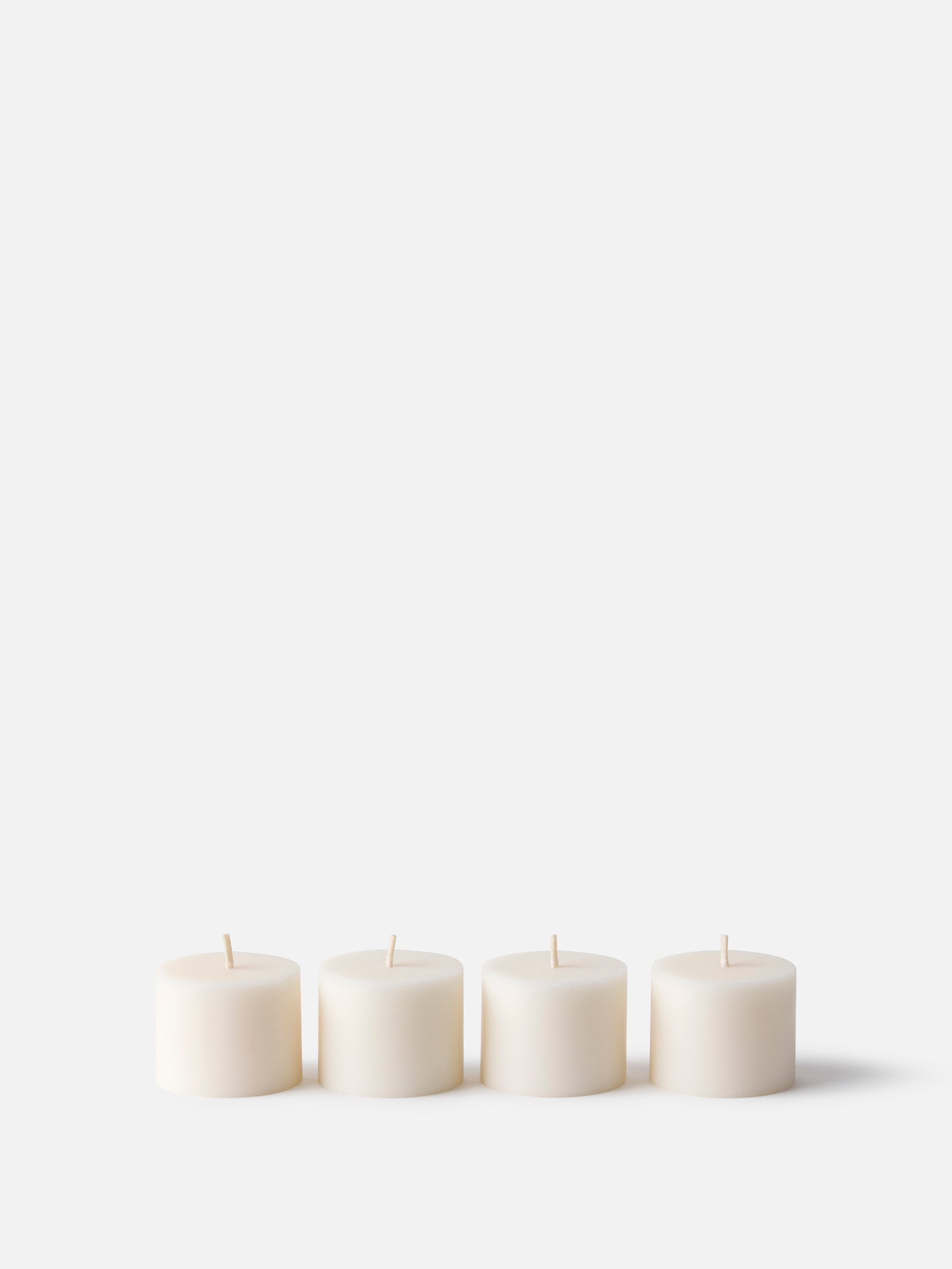 Pillar Candle Set/4 Eucalyptus & Lavendar / 1.73" x 1.37"h